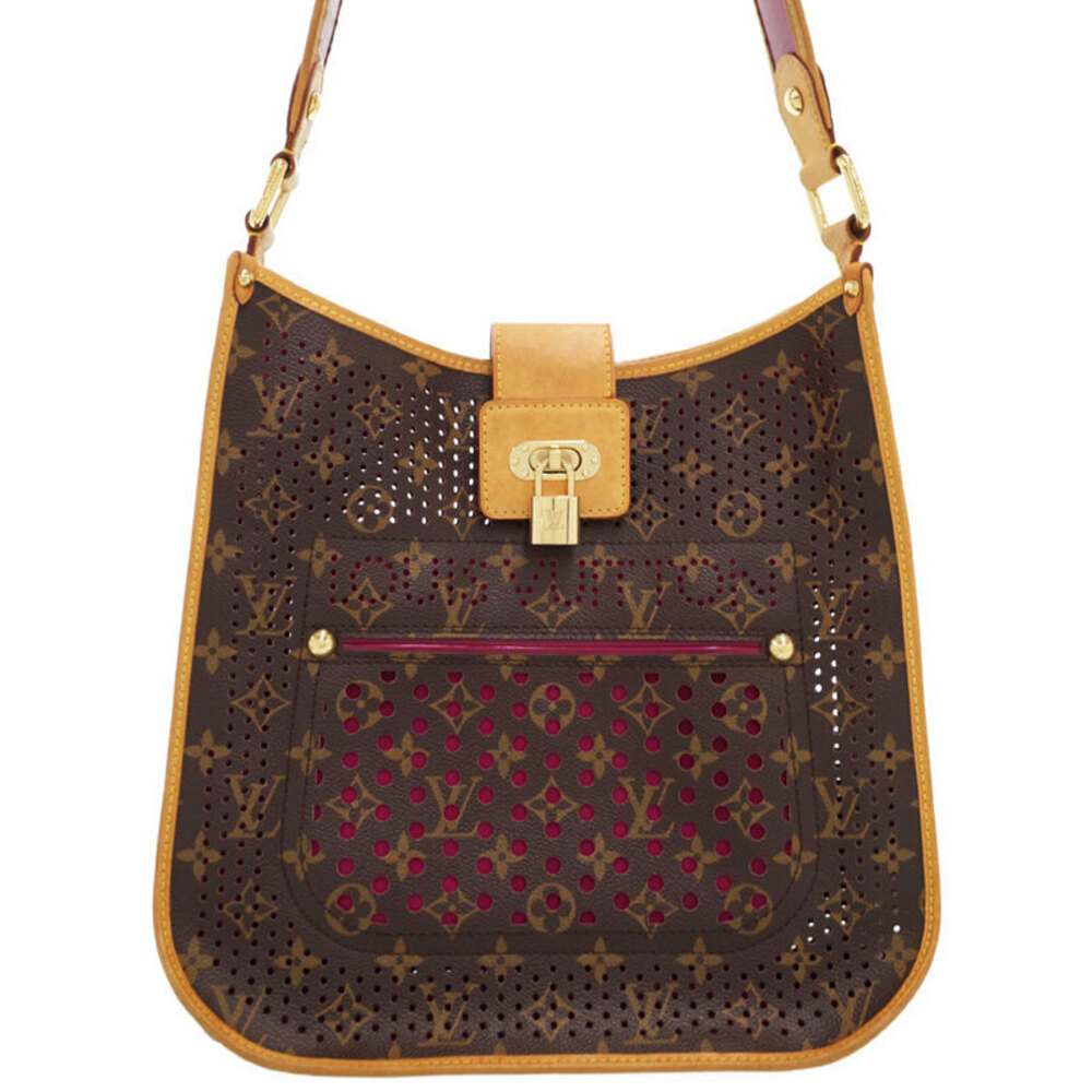 Louis Vuitton Monogram Leather Brown Perforated Musette Shoulder Bag